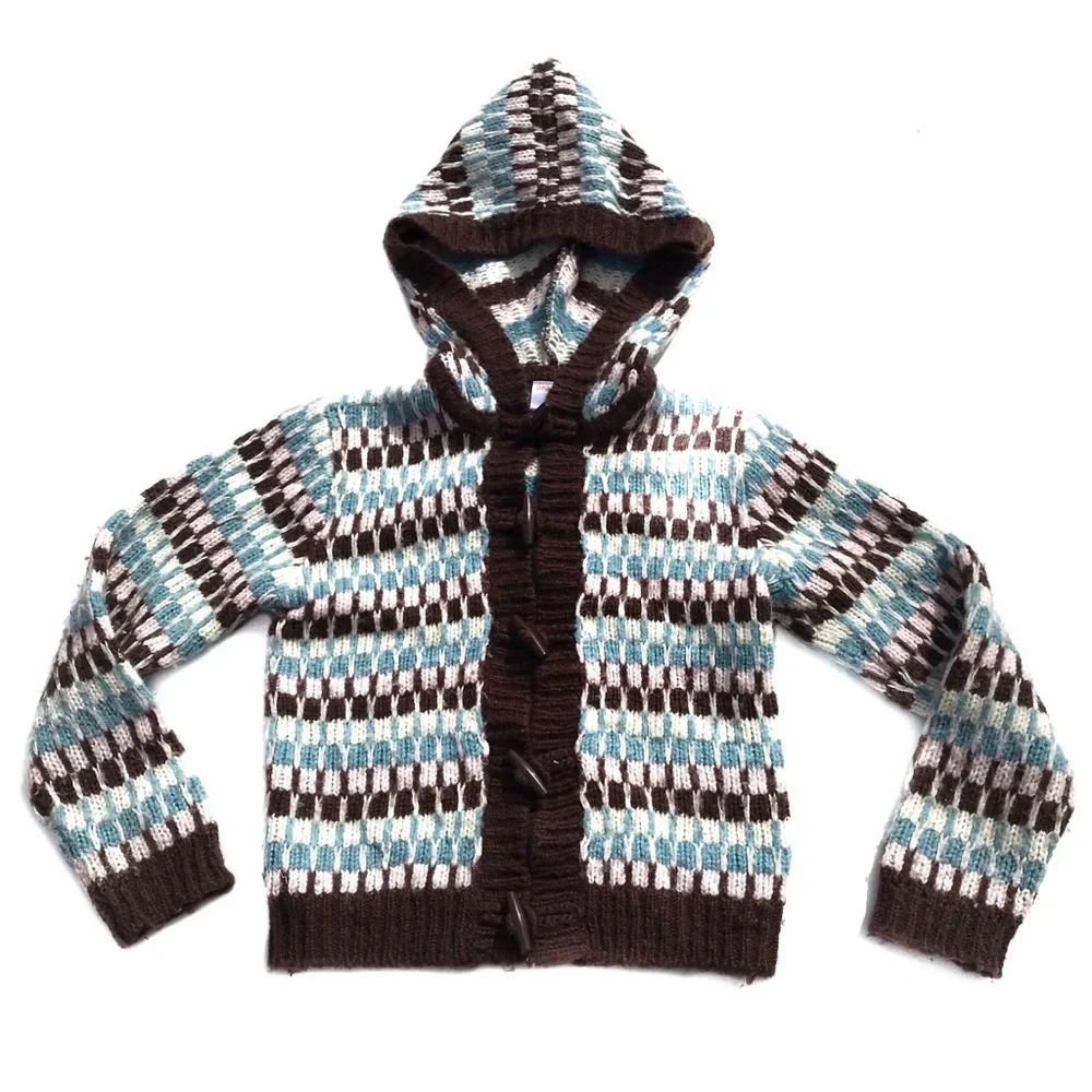 Gymboree Wool Toggle Button Front Sweater Hoodie Park City Luxe Line